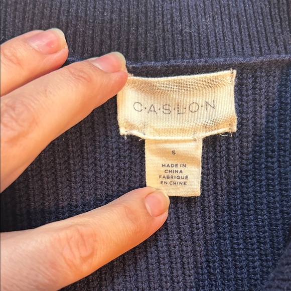 Caslon Dark Blue Women's Cardigan - Picture 4 of 5